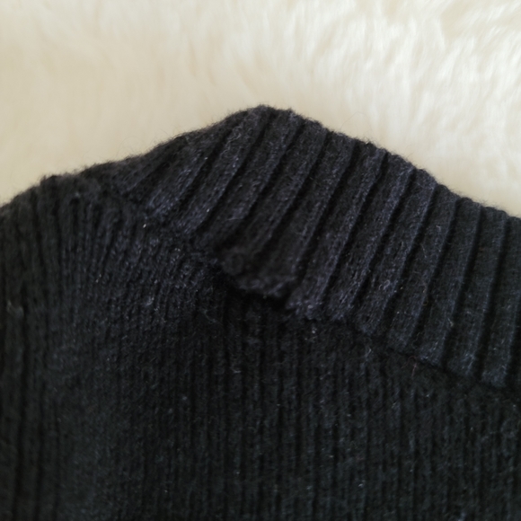 EXPRESS Black/Grey Striped Sweater - Picture 8 of 9